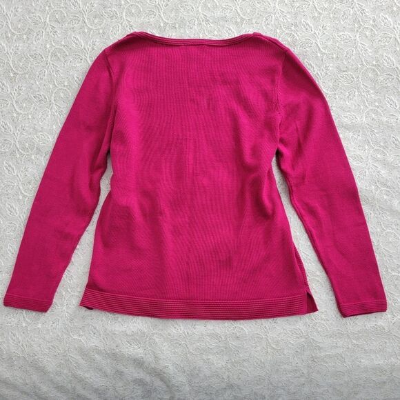 Olsen Europe Cotton Sweater Radpberry S - Picture 6 of 6
